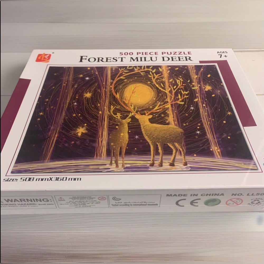 🎉 Forest Milu Deer 500 piece puzzle